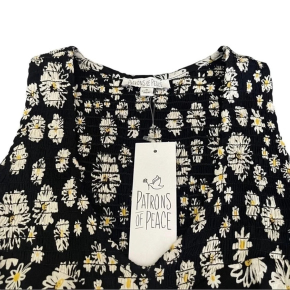 PATRONS OF PEACE Sleeveless V-Neck Flower Pattern Top Size S - Picture 7 of 7